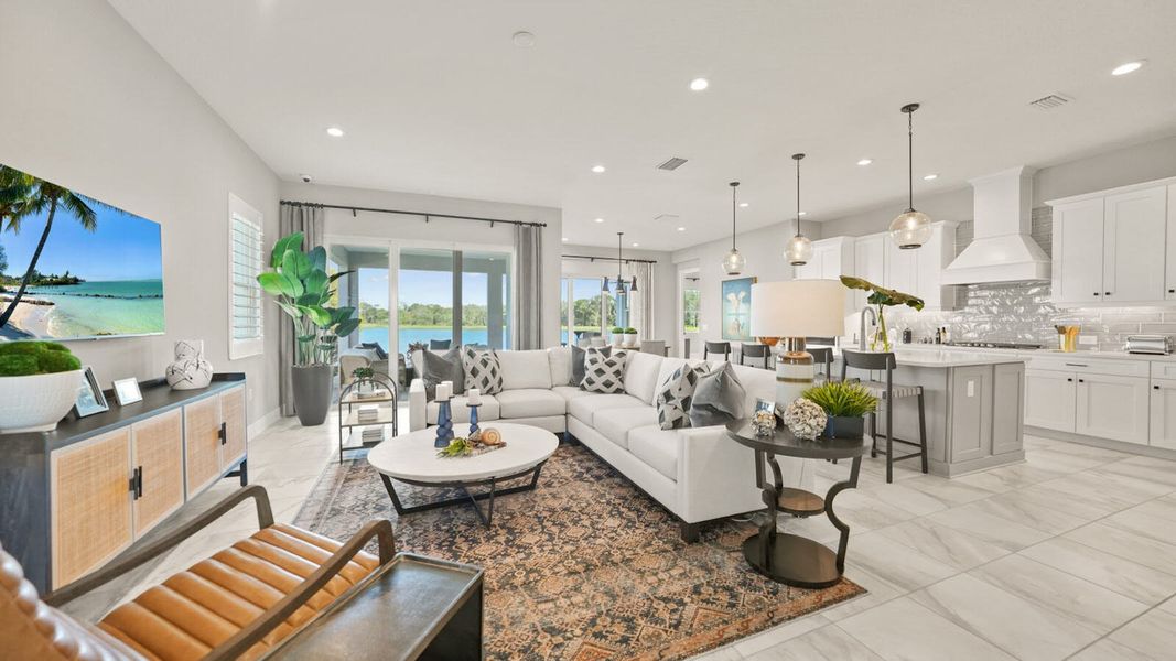 Furnished interior view inside a new home in Wildleaf Real Estate and Homes for Sale in Parrish, FL - Neal Communities, Parrish (Image 6).