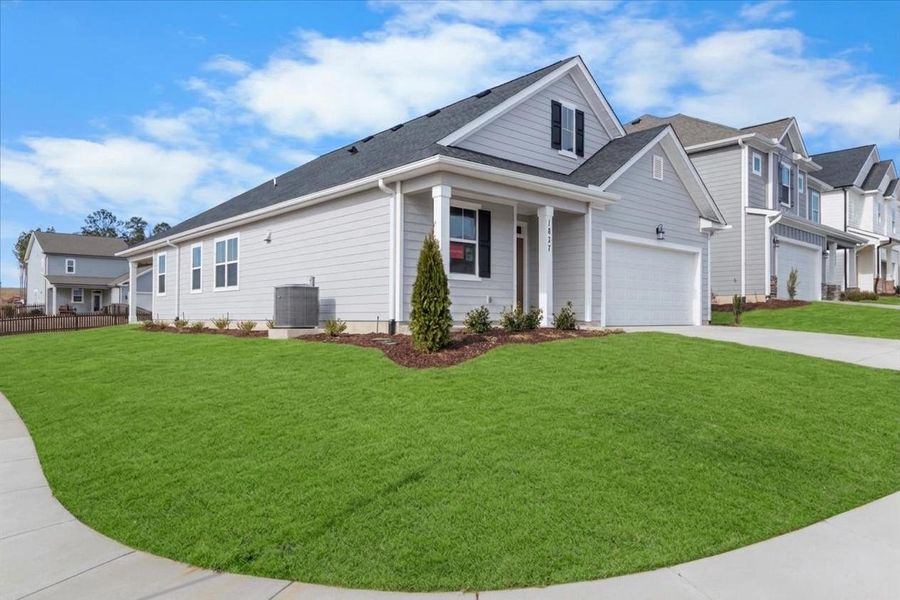 Front exterior of a new home in Tillery Park, Grovetown, GA, highlighting curb appeal (Image 23). Front exterior of a new home in Tillery Park, Grovetown, GA, highlighting curb appeal (Image 23).