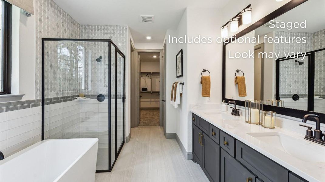 Furnished interior view inside a new home in WILDTREE 40', Montgomery (Image 9).