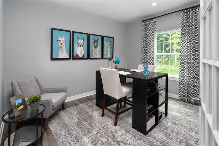 Representative furnished interior of a home built from the Roanoke by Ryan Homes in Muirwood, Murfreesboro (Image 15).