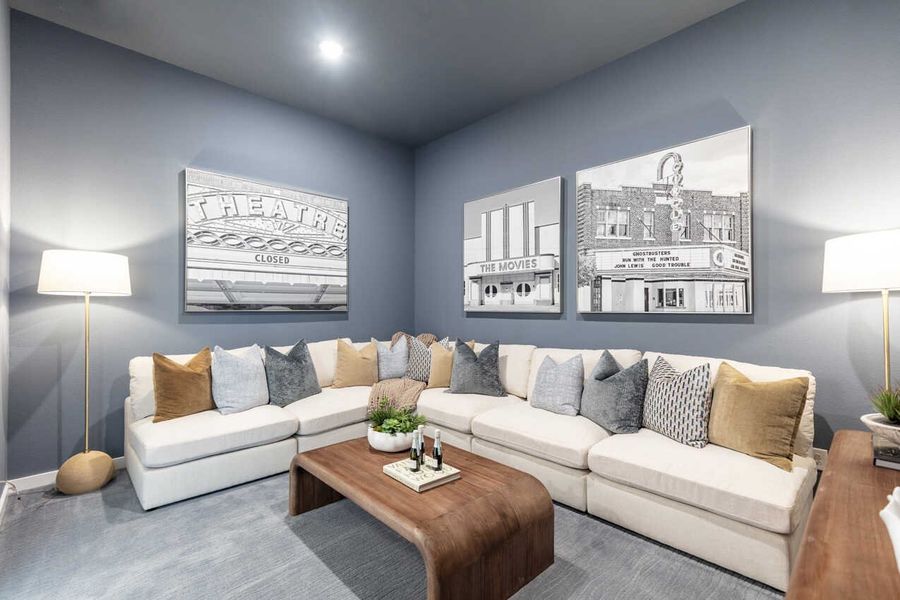 Representative Entertainment Room - some options shown