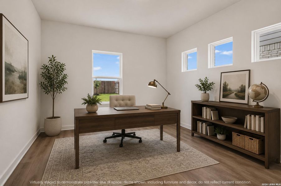 Furnished interior view inside a new home in Nopal Valley, San Antonio (Image 12).