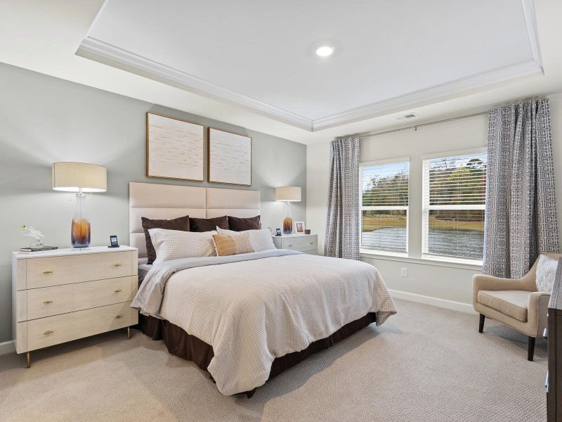 Furnished interior view inside a new home in The Coves at Lakes of Cane Bay, Summerville (Image 12).