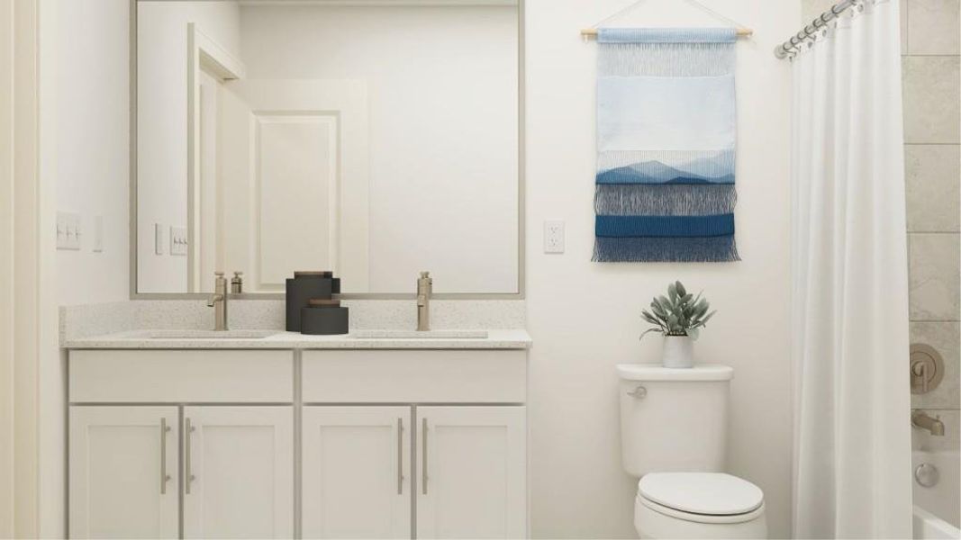 Furnished interior view inside a new home in Wellington Estates, Madison (Image 9).