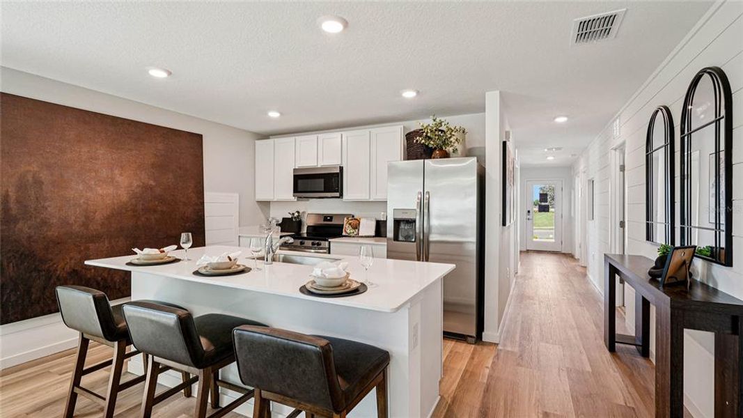 Furnished interior view inside a new home in Derby Creek, Ocala (Image 5). Furnished interior view inside a new home in Derby Creek, Ocala (Image 5).