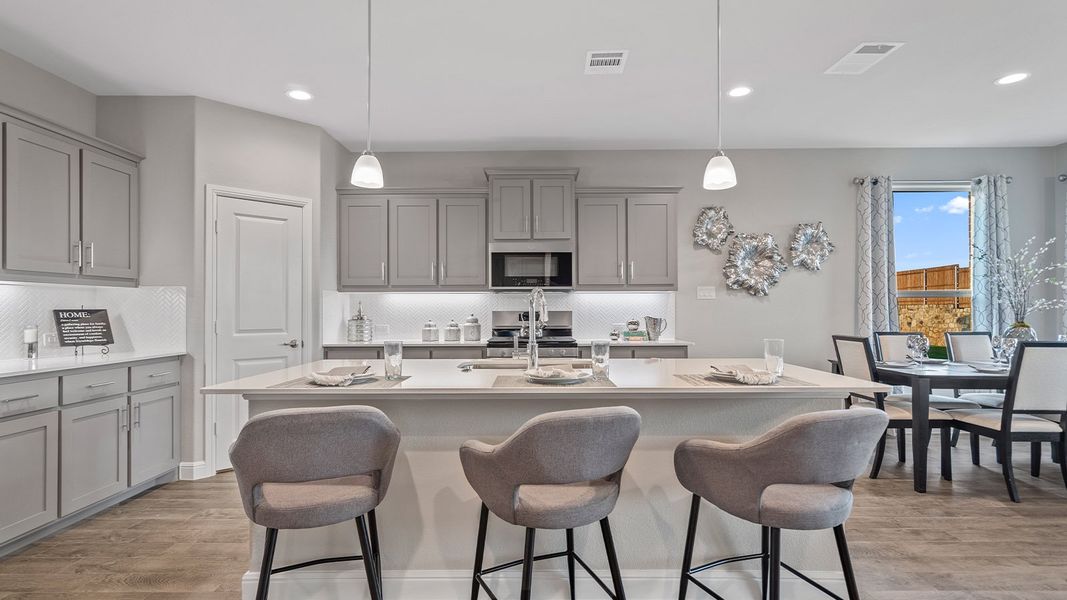 Furnished interior view inside a new home in Bluestem, Rhome (Image 6).