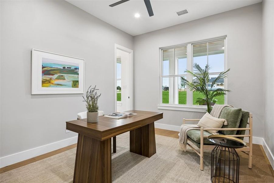 Furnished interior view inside a new home in , Midlothian (Image 7).