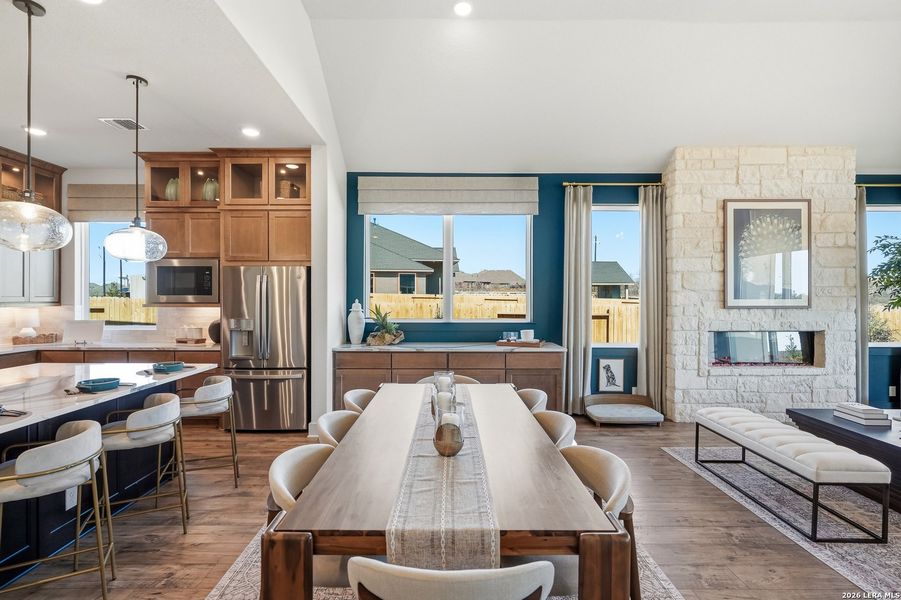 Furnished interior view inside a new home in Stillwater Ranch, San Antonio (Image 8).