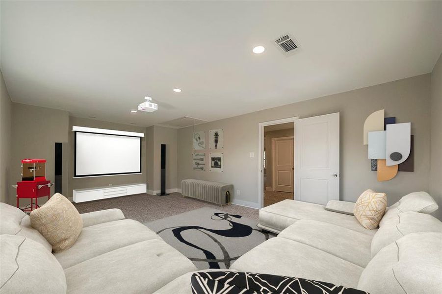 Virtual Staging media room