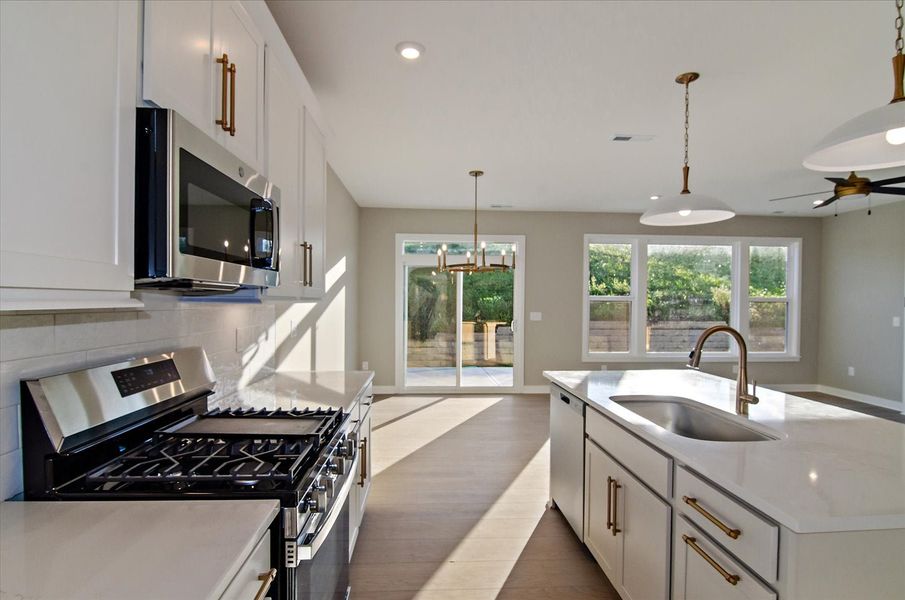 Representative furnished interior of a home built from the Amelia by Fischer Homes in Easton Park, Dallas (Image 6).