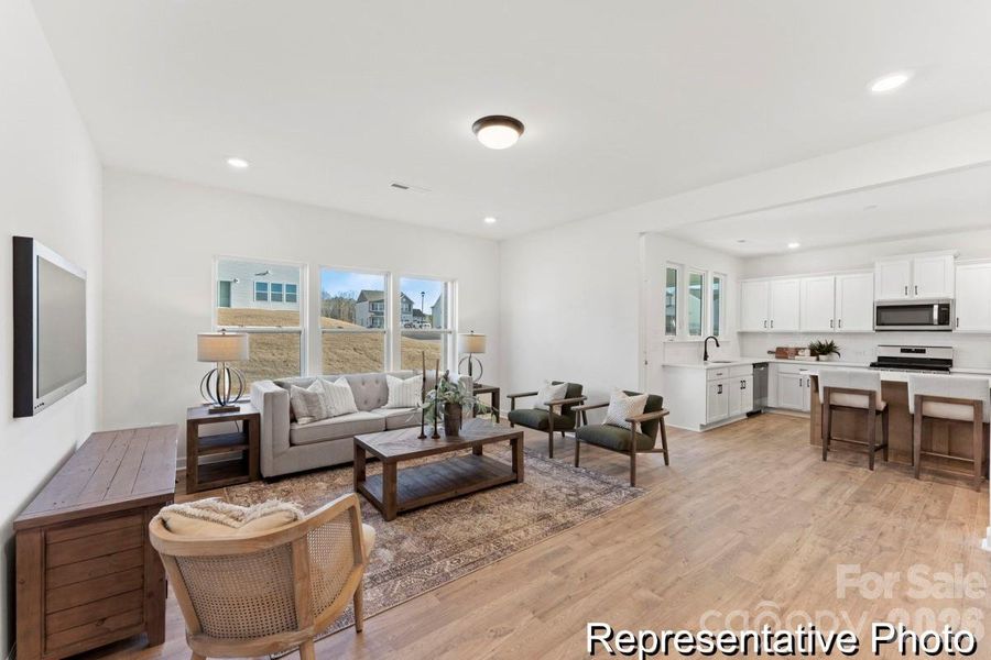 Furnished interior view inside a new home in , Statesville (Image 11).