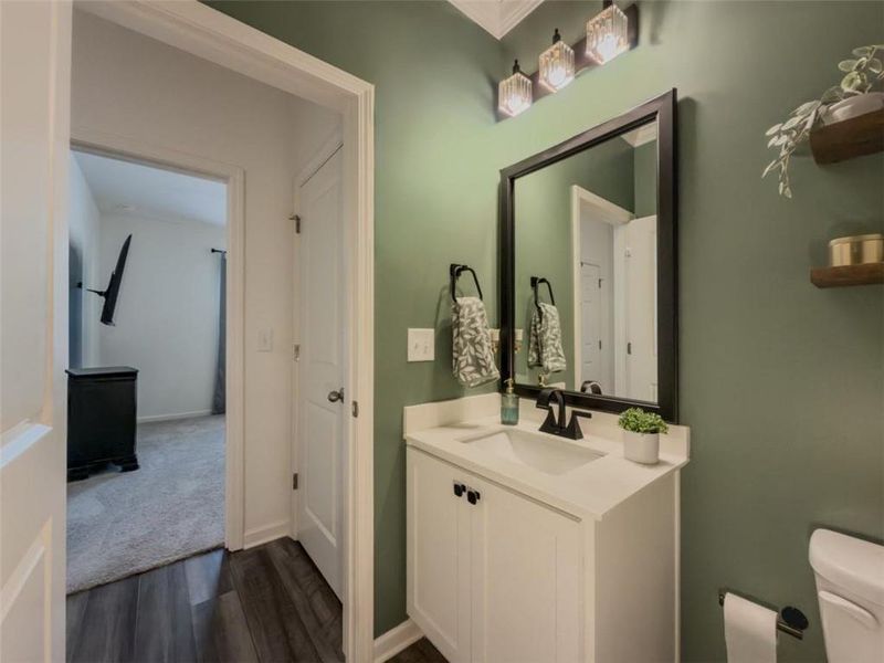 Furnished interior view inside a new home in Bentwater, Hoschton (Image 41). Furnished interior view inside a new home in Bentwater, Hoschton (Image 41).