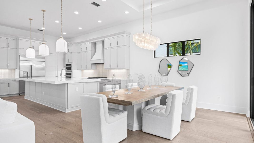 Dining-Kitchen staged
