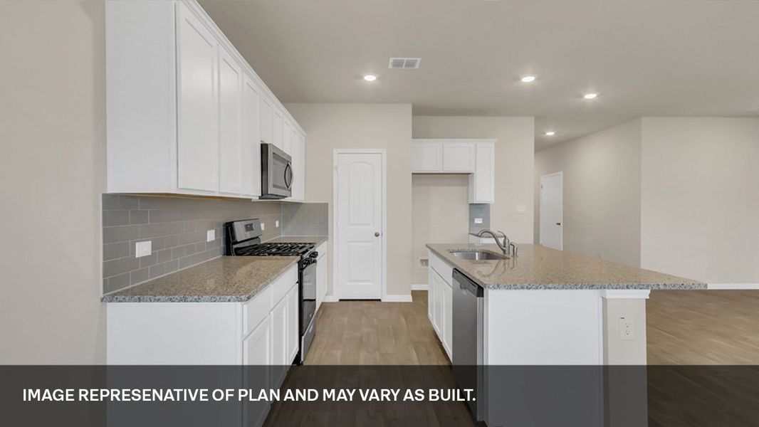Furnished interior view inside a new home in Trails at Wildhorse, Austin (Image 6).