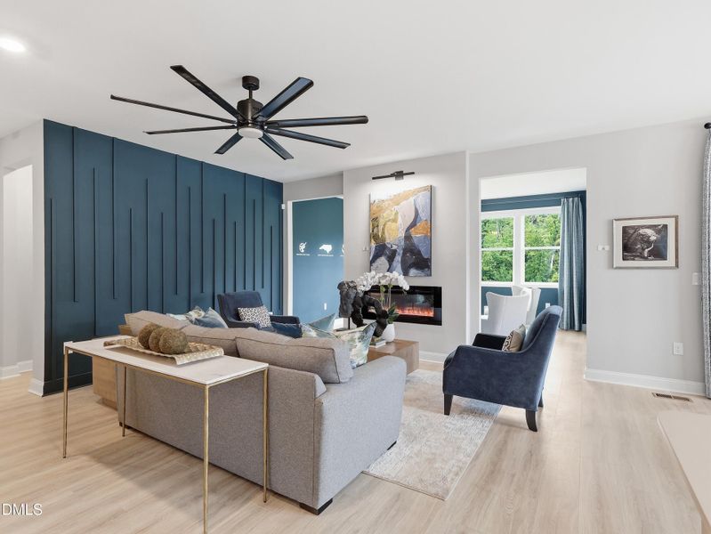Furnished interior view inside a new home in The View, Durham (Image 33).