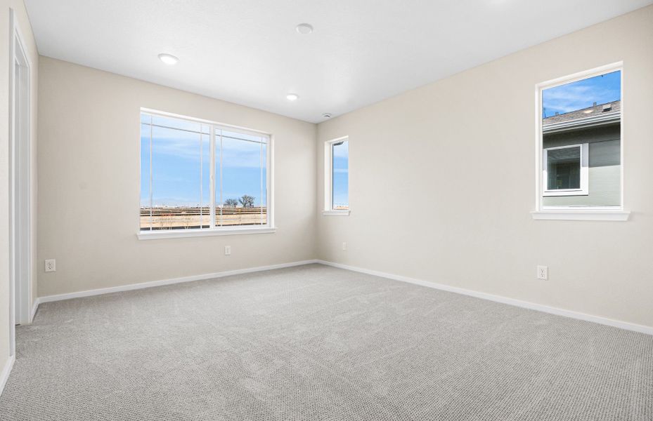 Spacious, unfurnished interior of a new home in Barefoot Village, Firestone (Image 30). Spacious, unfurnished interior of a new home in Barefoot Village, Firestone (Image 30).
