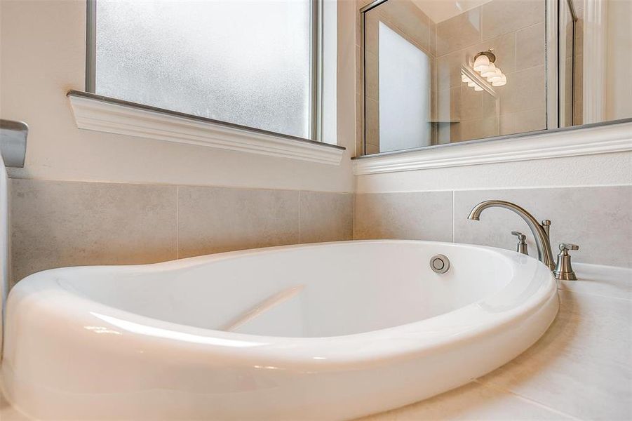 Bathroom featuring a washtub