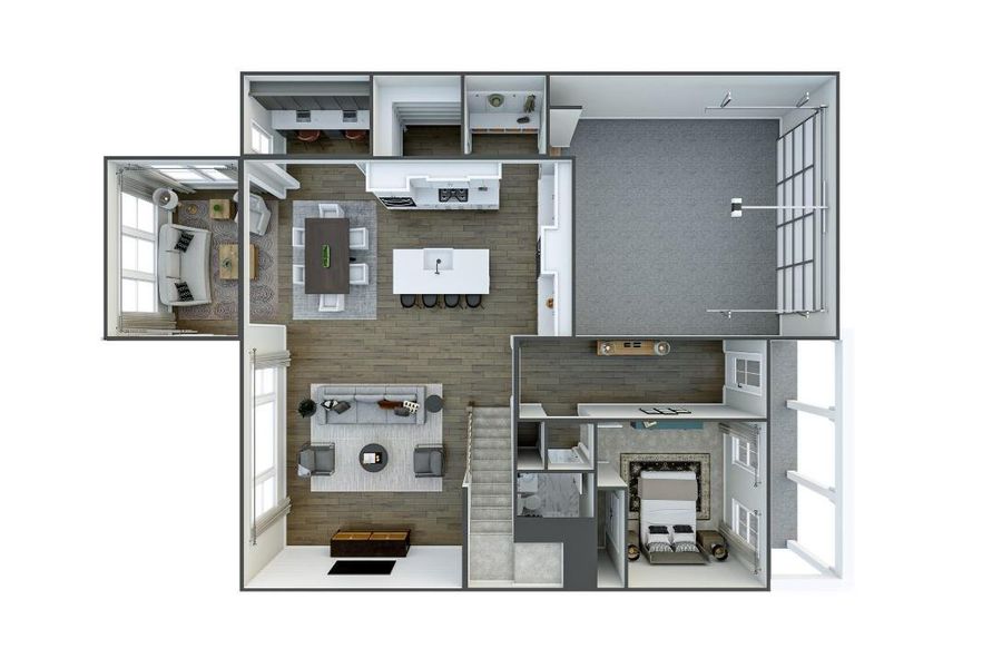 The Kempton at Eckley Rendering *actual finishes, structural options, and orientation varies on this home