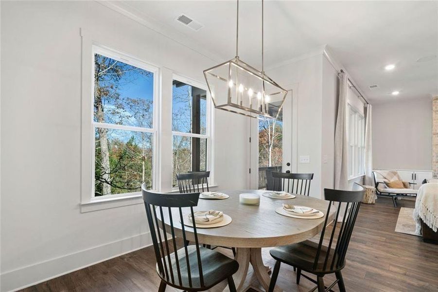 Furnished interior view inside a new home in , Ellijay (Image 7).
