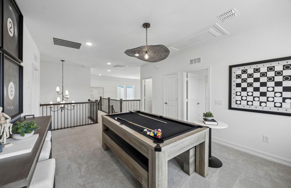 Representative furnished interior of a home built from the Rainier by Pulte Homes in Wilson Creek Meadows, Celina (Image 29).