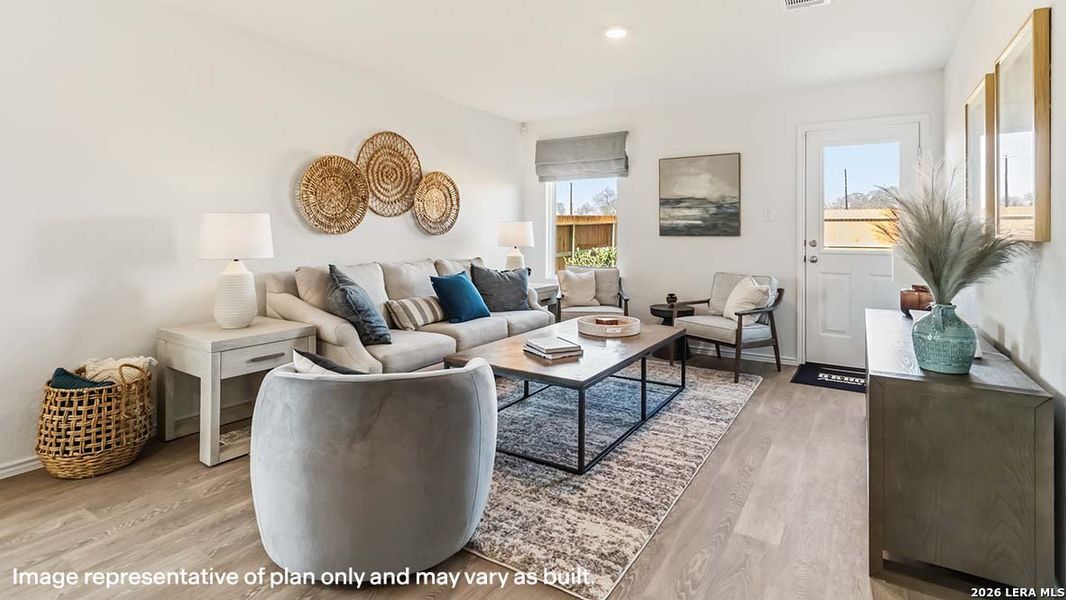 Furnished interior view inside a new home in Sereno Springs, Converse (Image 8).