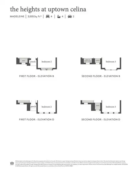 2D floor plan layout of this home in The Heights at Uptown, Celina, TX (Image 3). 2D floor plan layout of this home in The Heights at Uptown, Celina, TX (Image 3).