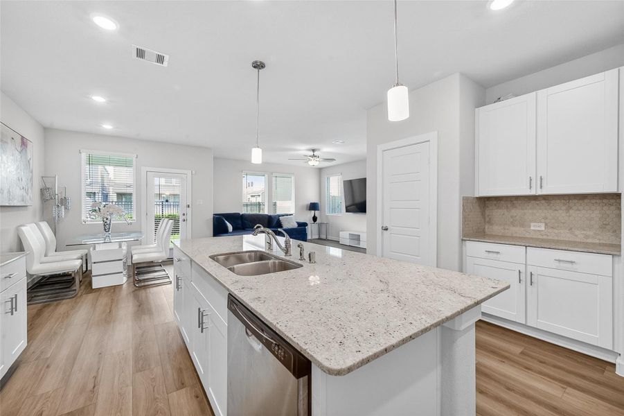 Furnished interior view inside a new home in McClendon Park Village, Houston (Image 8).