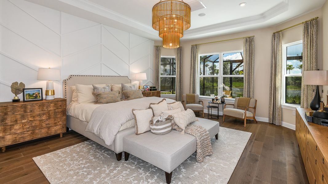 Representative furnished interior of a home built from the Pallazio by Taylor Morrison in Esplanade by the Islands, Naples (Image 30).