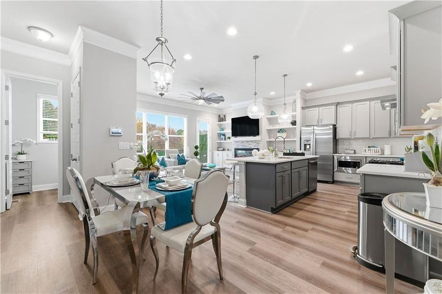 Furnished interior view inside a new home in , Decatur (Image 10).