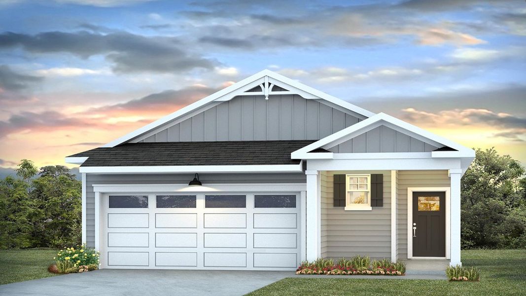 Representative exterior photo of a completed home built from the Jemison by D.R. Horton in Altama, Brunswick, GA (Image 4).
