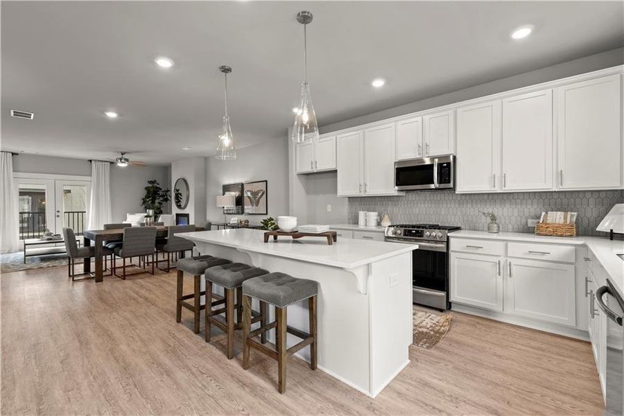 Furnished interior view inside a new home in One Riverside West, Atlanta (Image 12).