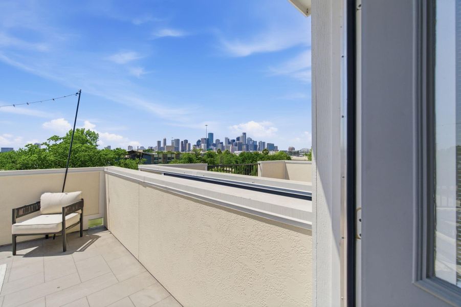 Exterior details and patio area of a home in , Houston (Image 28).