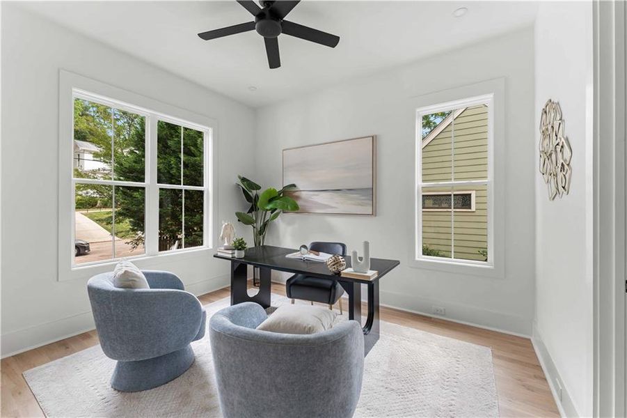 Furnished interior view inside a new home in , Atlanta (Image 40).