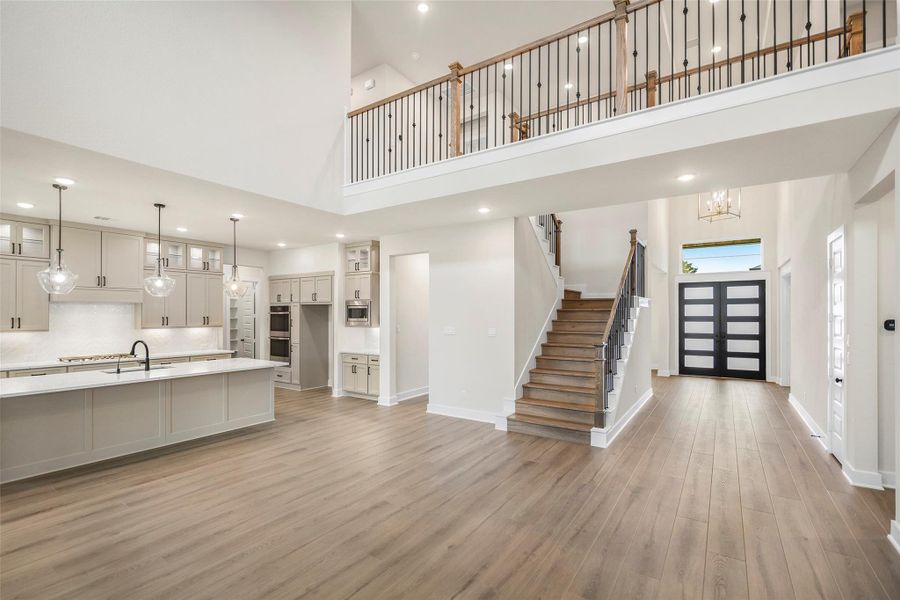 Furnished interior view inside a new home in Bridgeland 80′, Cypress (Image 11).