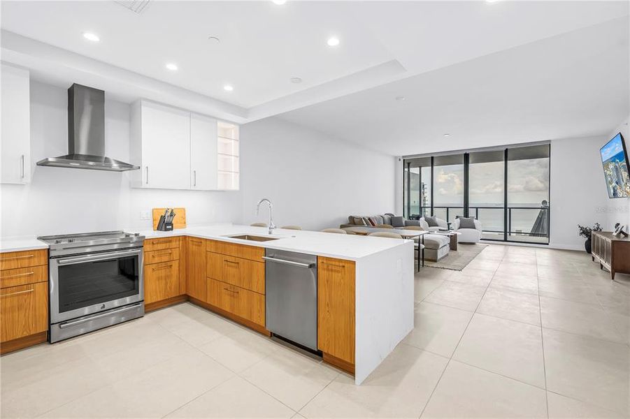 Furnished interior view inside a new home in , St. Petersburg (Image 17).