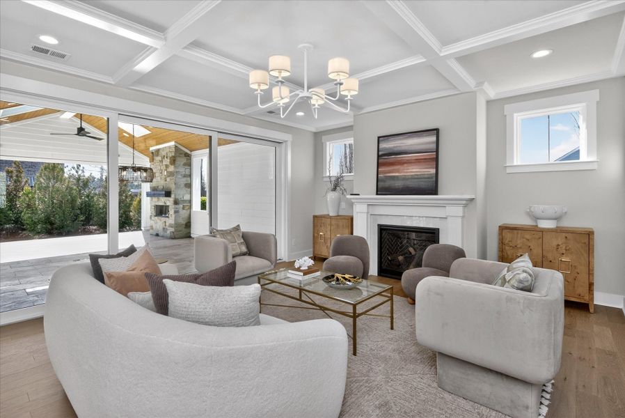 Representative furnished interior of a home built from the Newport II by Classica Homes in McLean - Hunts Point, Belmont (Image 12).