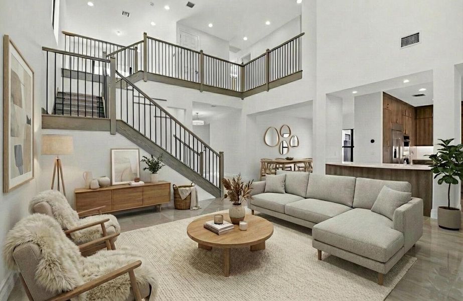 Furnished interior view inside a new home in , Boca Raton (Image 41).