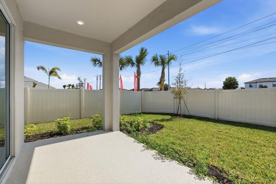 Exterior details and patio area of a home in Indigo Creek, Apollo Beach (Image 11). Exterior details and patio area of a home in Indigo Creek, Apollo Beach (Image 11).