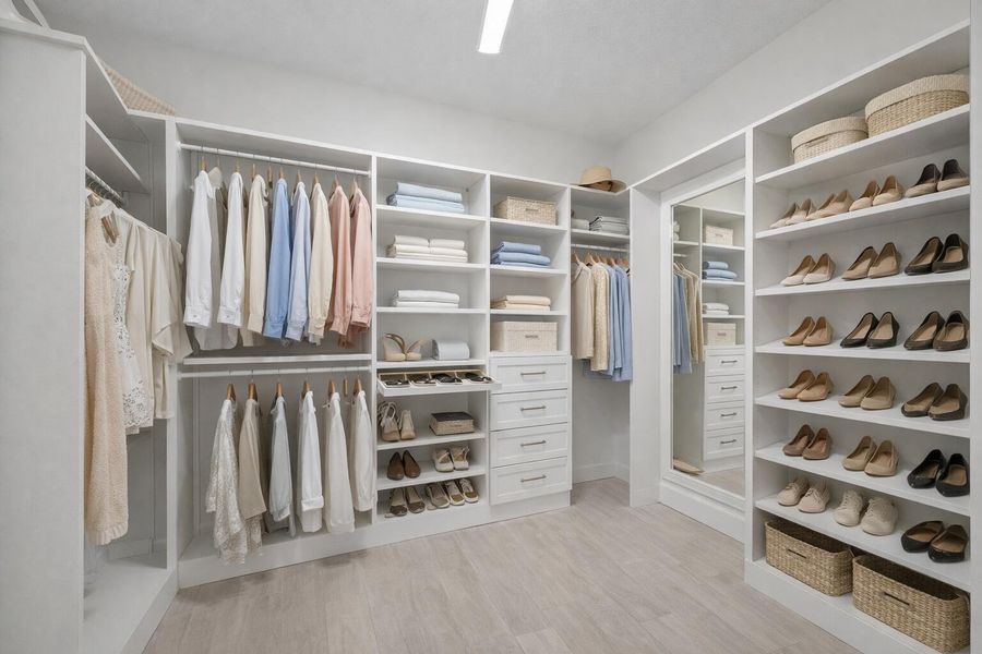 Closet built out Closet built out