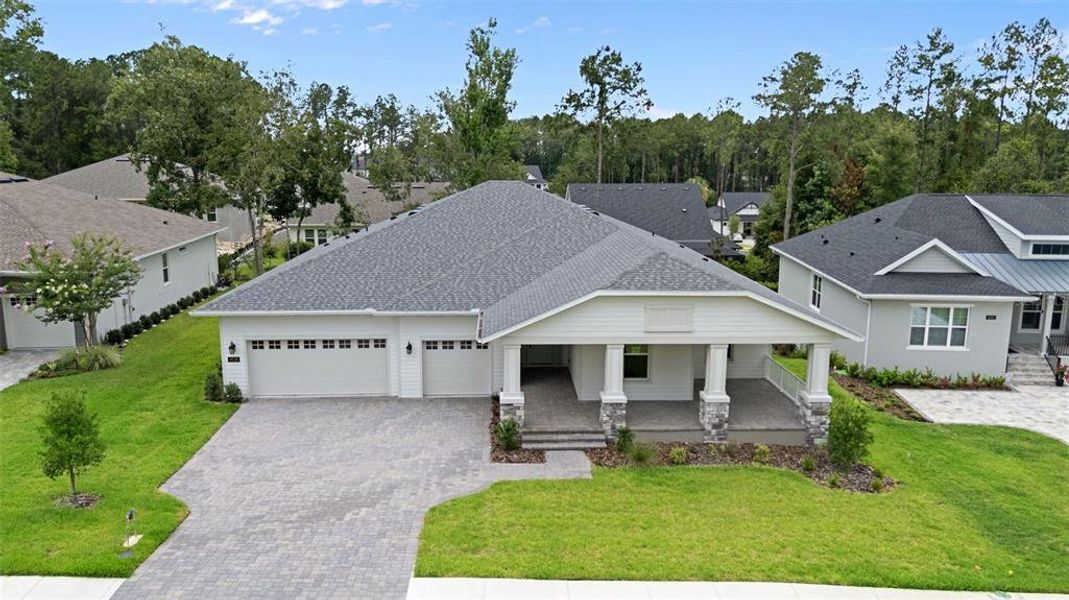 Front exterior of a new home in Southern Hills Plantation, Brooksville, FL, highlighting curb appeal (Image 1). Front exterior of a new home in Southern Hills Plantation, Brooksville, FL, highlighting curb appeal (Image 1).