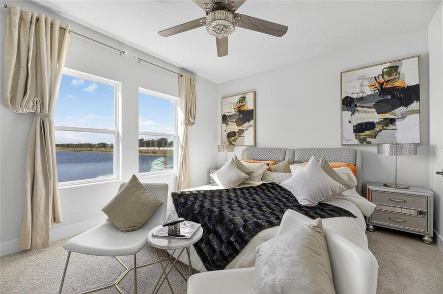 Furnished interior view inside a new home in The Peninsula at Rhodine Lake, Riverview (Image 6).