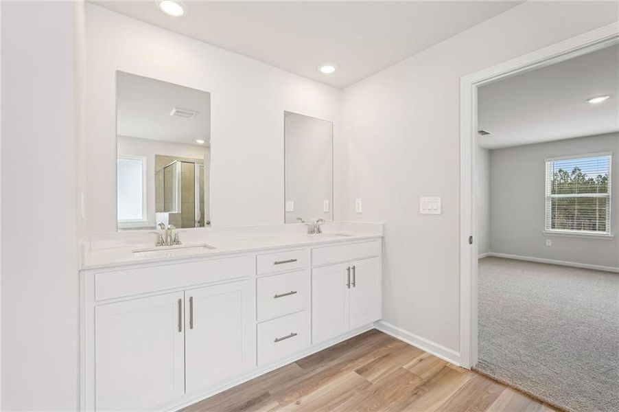 Furnished interior view inside a new home in Harmony Manor, Fairburn (Image 22).