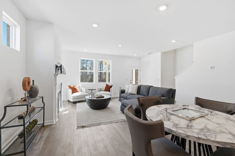 Representative furnished interior of a home built from the Norcross by Taylor Morrison in Windance Lake, Loganville (Image 17).