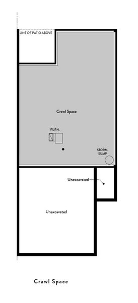 2D floor plan layout for the Midland by View Homes in Aspen Meadows – Townhomes, Colorado Springs, CO (Image 4).