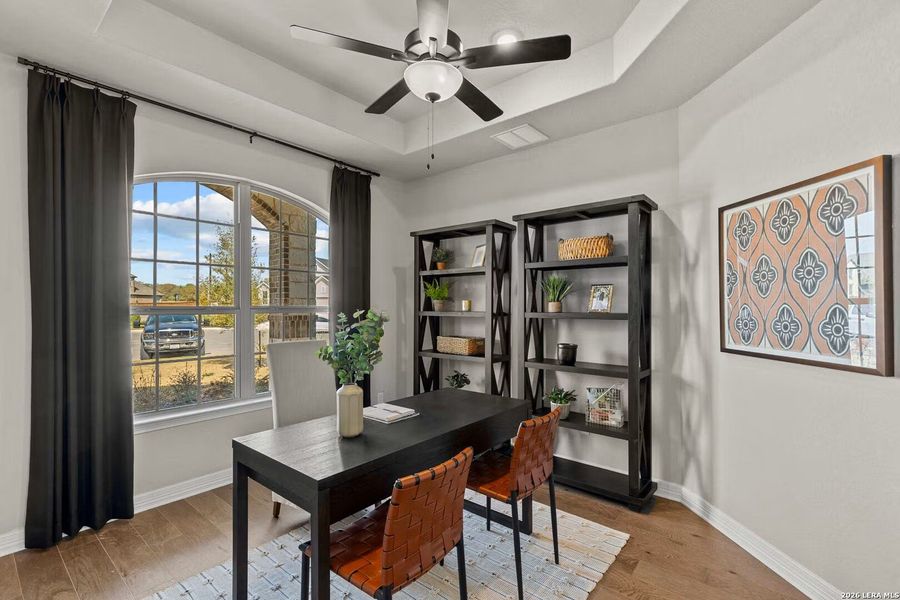 Furnished interior view inside a new home in Potranco Oaks, Castroville (Image 5). Furnished interior view inside a new home in Potranco Oaks, Castroville (Image 5).