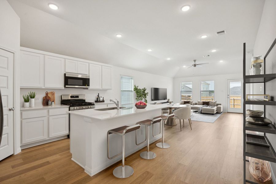 First Floor in the Redbud home plan by Trophy Signature Homes - REPRESENTATIVE PHOTO