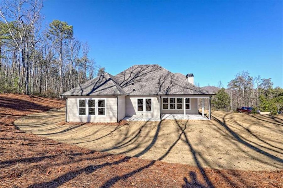 In-progress construction of a new home in , Clarkesville, GA (Image 88).