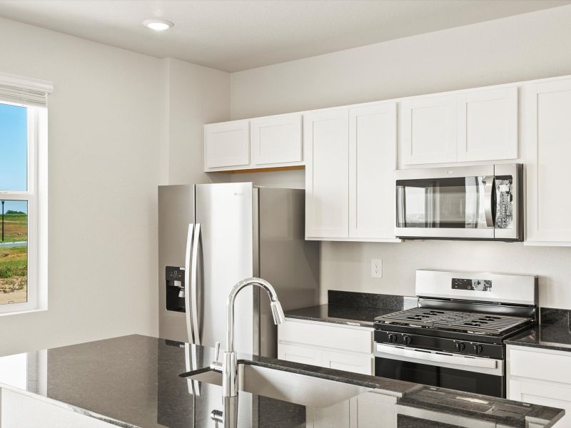 Furnished interior view inside a new home in Lake Bluff, Greeley (Image 4).