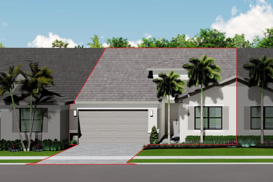 Representative exterior photo of a completed home built from the Sabal by GL Homes in Valencia Parc at Riverland, Port St. Lucie, FL (Image 2).