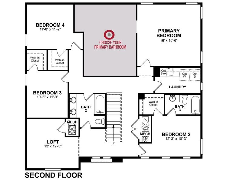 2D floor plan layout for the Remerton by Beazer Homes in Tirreno at IronWing, Litchfield Park, AZ (Image 5).